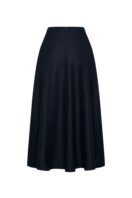 Юбка-миди из премиальной шерсти