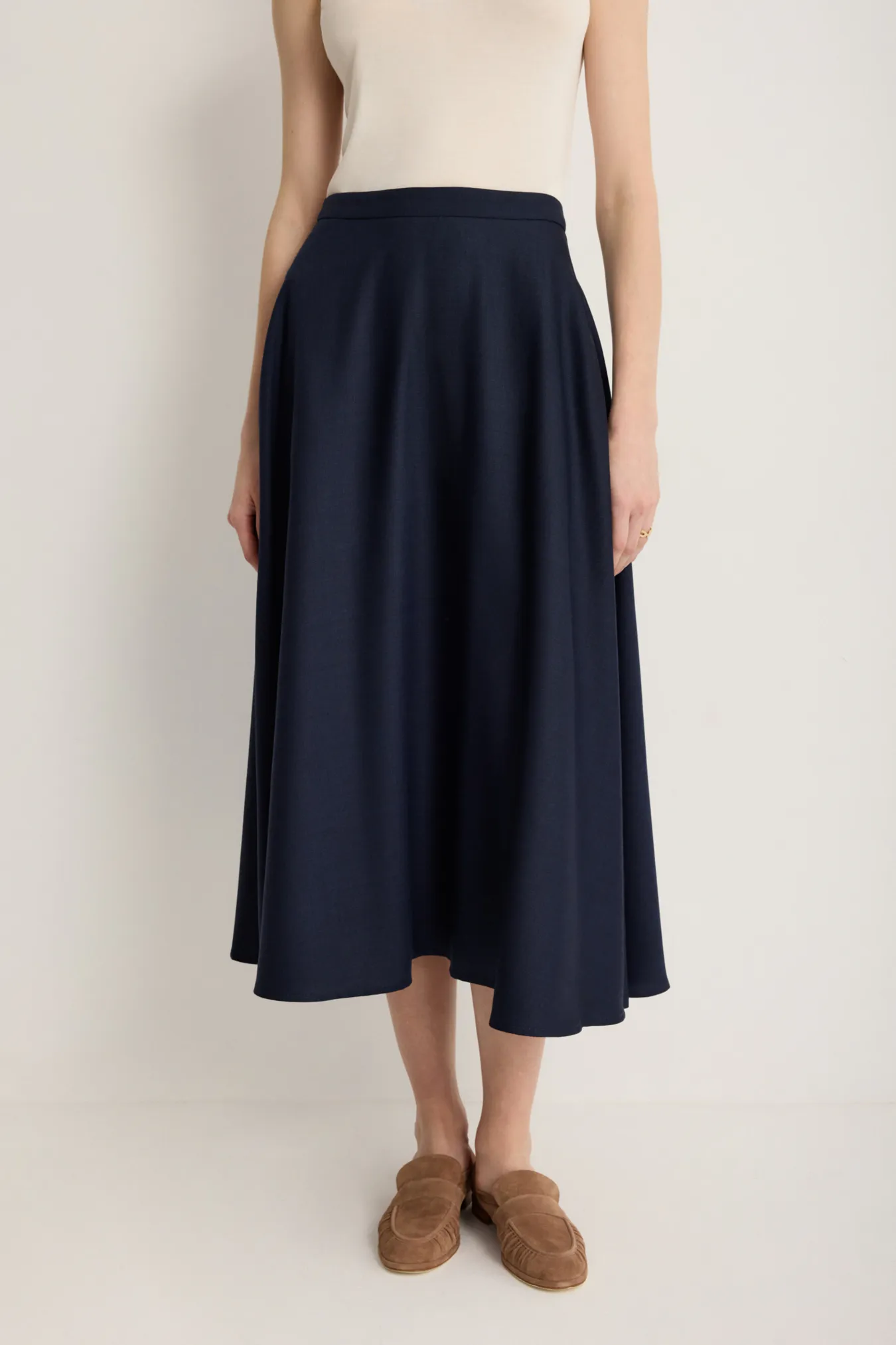 Юбка-миди из премиальной шерсти