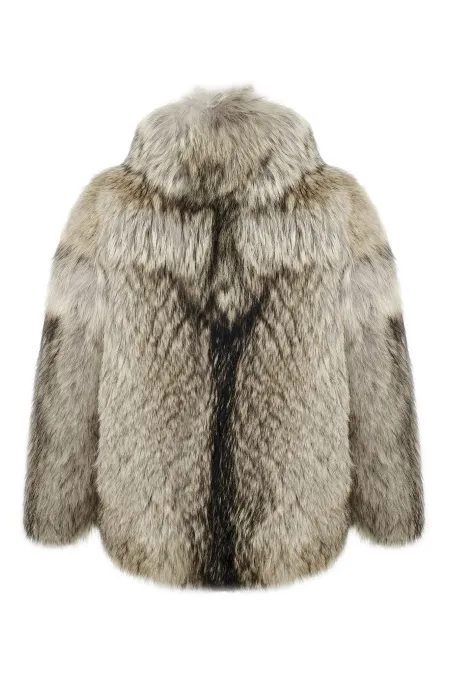 Шуба из меха волка