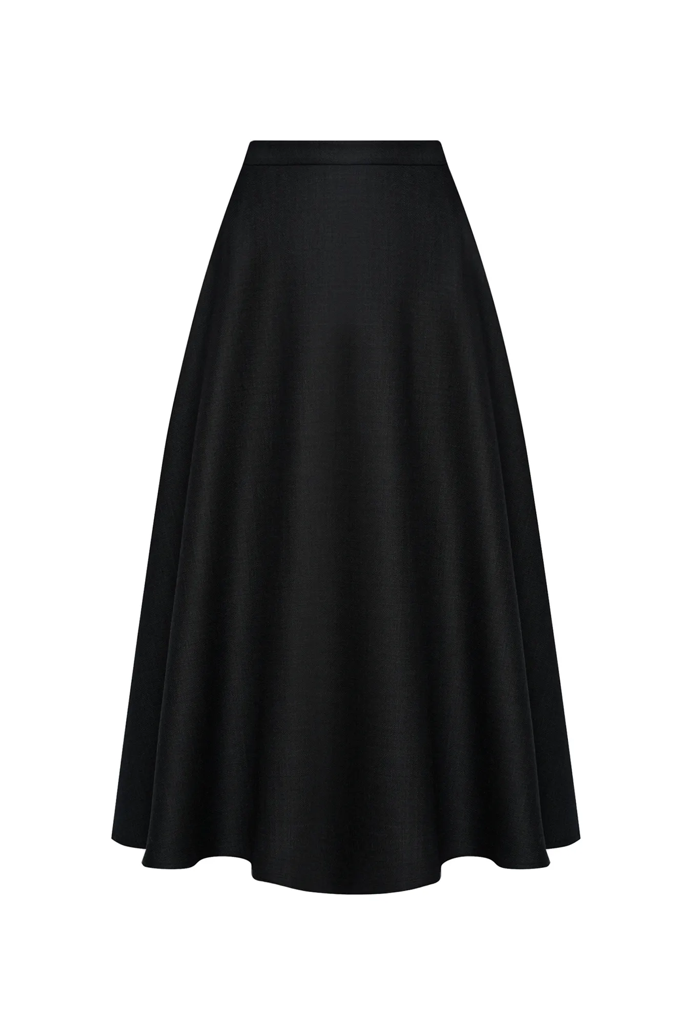 Юбка миди из премиальной шерсти