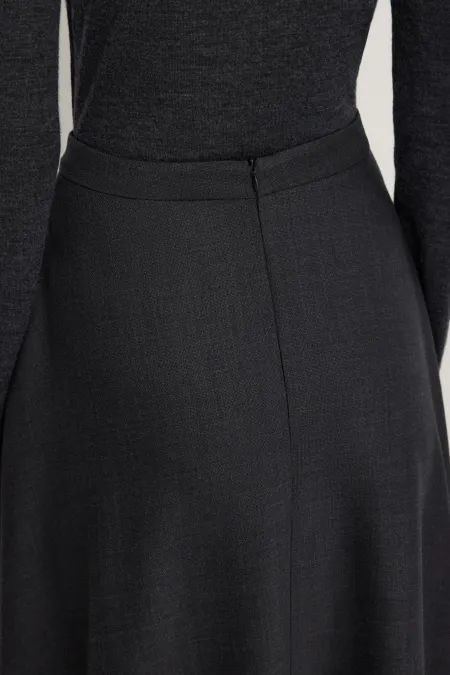 Юбка миди из премиальной шерсти