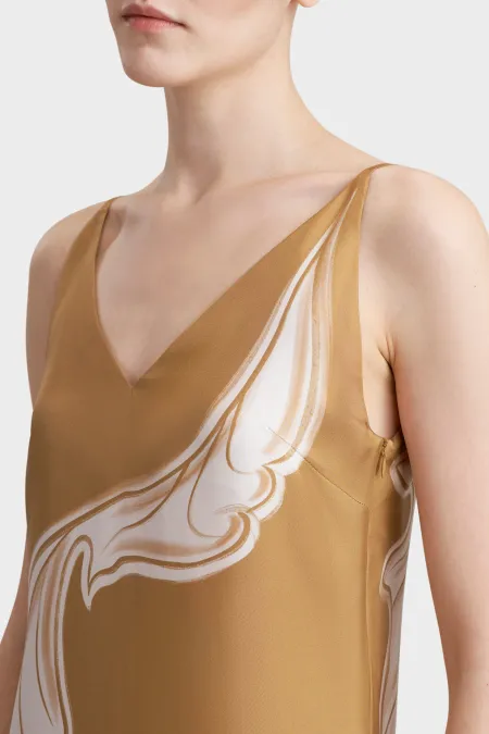 Платье-комбинация из премиального шелка