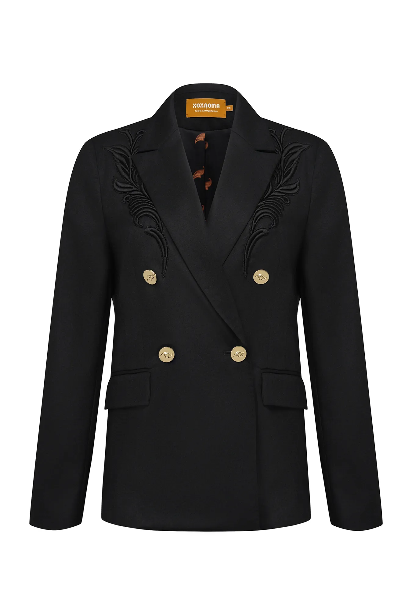 Двубортный жакет из премиальной шерсти