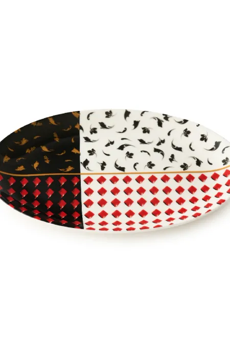 Тарелка овальная, коллекция «Орнаментальные блоки»