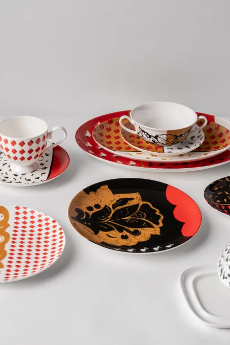 Тарелка овальная, коллекция «Орнаментальные блоки»