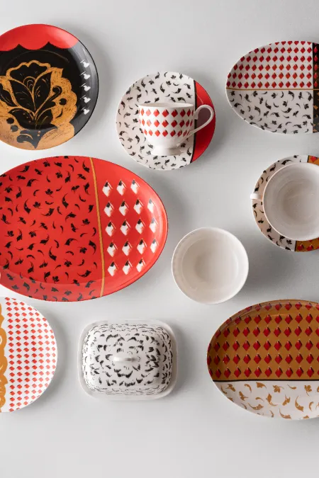 Овальное блюдо, коллекция «Орнаментальные блоки»