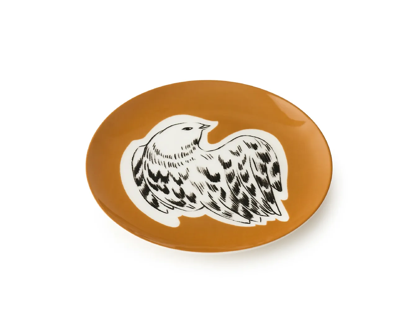 Тарелка пирожковая, коллекция «Перья на золоте»