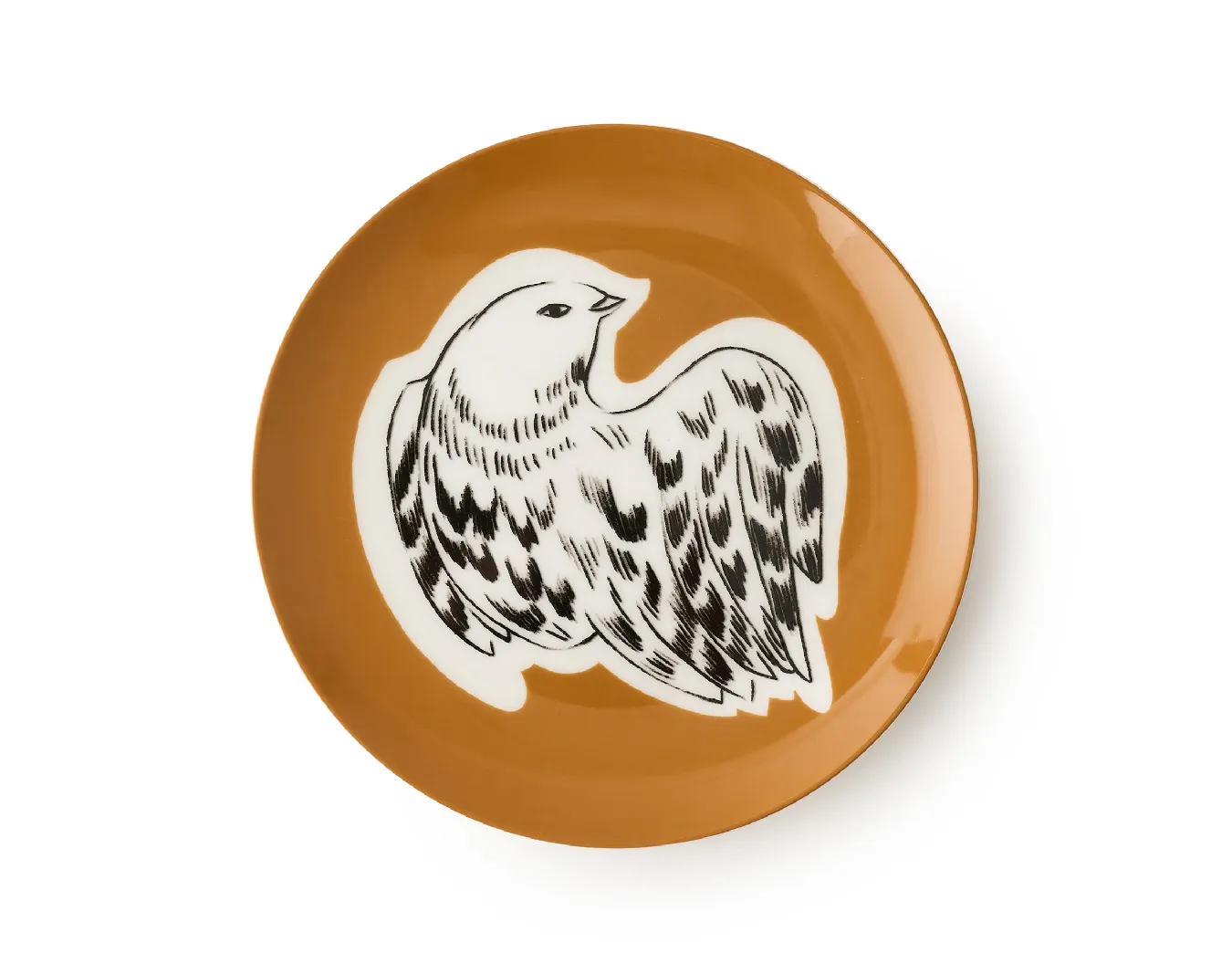 Тарелка пирожковая, коллекция «Перья на золоте»