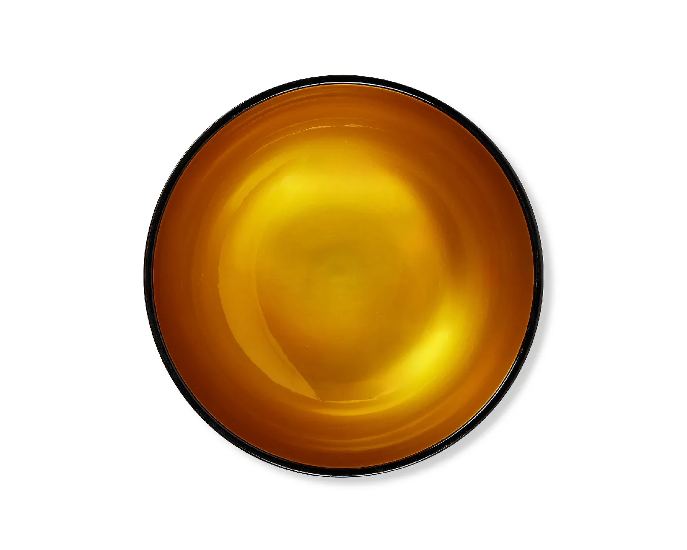 Ваза для фруктов, коллекция «‎Золотые перья на черном»