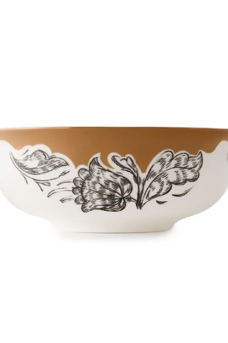 Пиала «Цветы», коллекция «Перья на золоте»