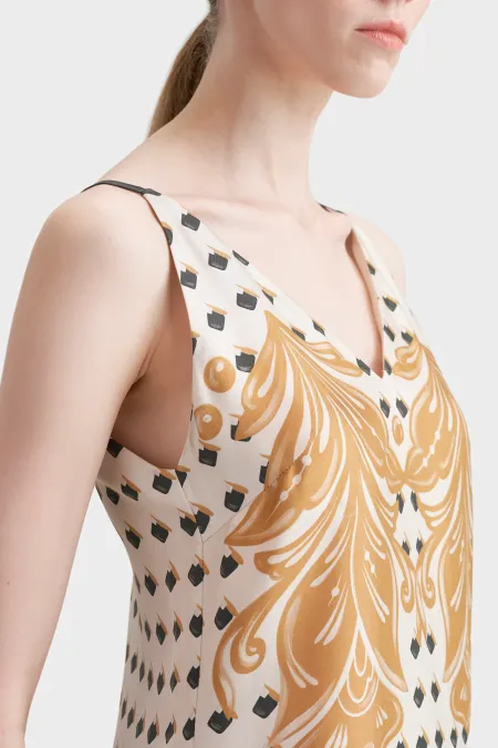 Платье-комбинация из премиального шелка