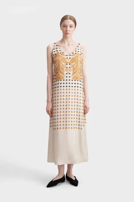 Платье-комбинация из премиального шелка