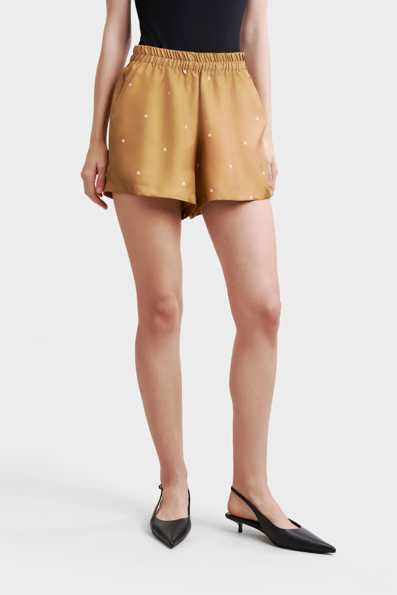 Шорты удлиненные из премиального шелка