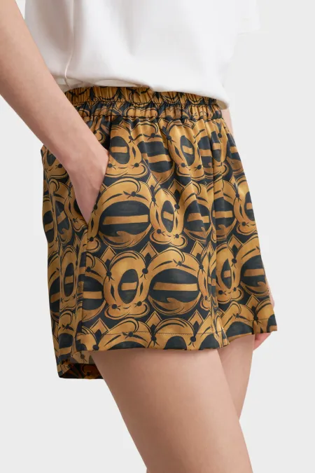 Шорты удлиненные из премиального шелка