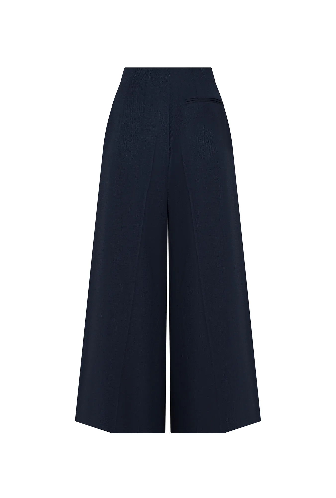 Расклешенные брюки из премиальной шерсти