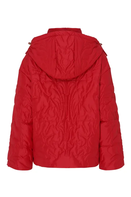 Пуховик с орнаментальным рисунком