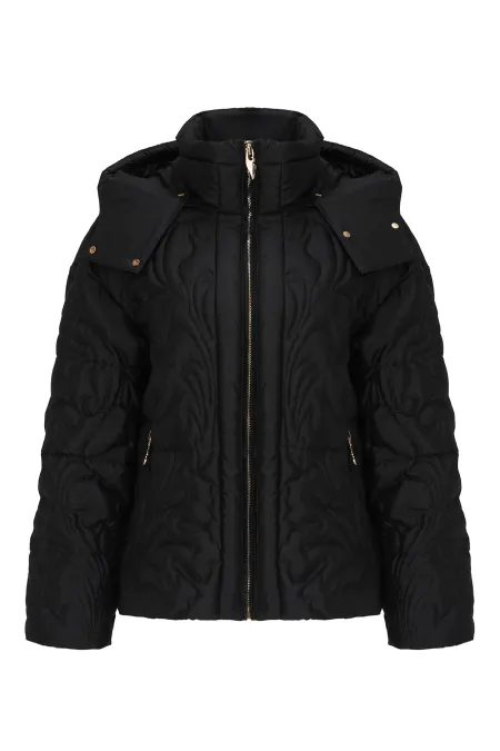 Пуховик с орнаментальным рисунком