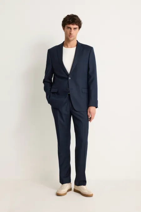 Однобортный пиджак из премиальной шерсти