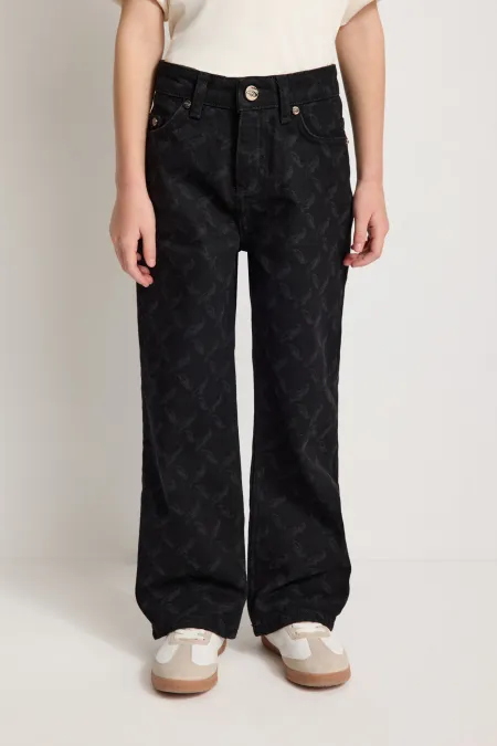 Детские джинсы с паттерном